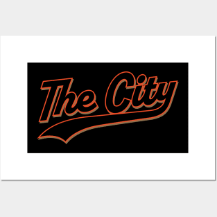 San Francisco 'The City' Baseball Fan Tee: Hit a Foggy Home Run! Posters and Art